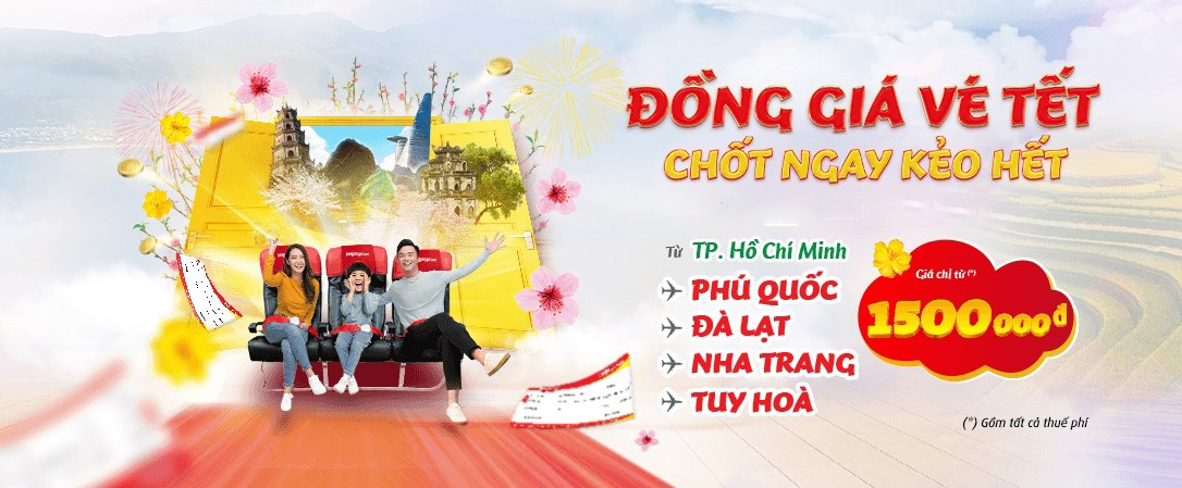 Vé máy bay Tết Giáp Thìn 2024